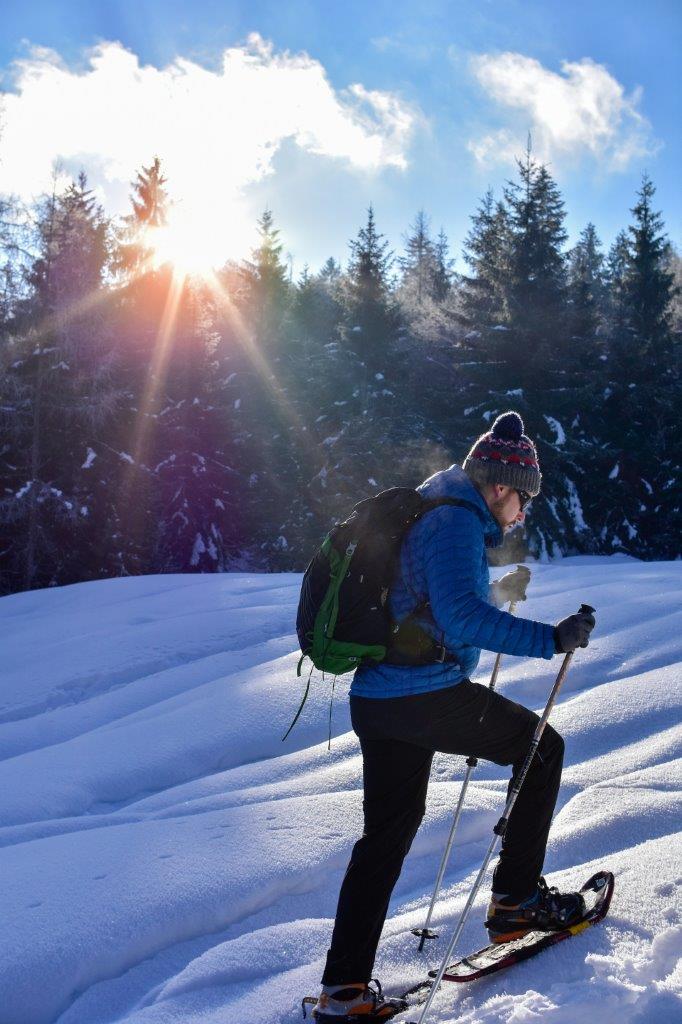 Excursión guiada con raquetas de nieve en Rovaniemi