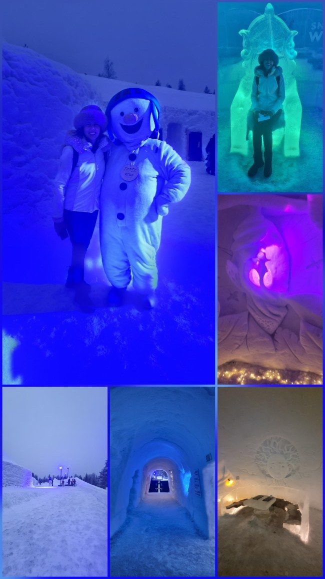 Entrada del parque Snowman World en Rovaniemi