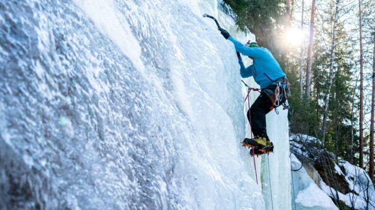 Escalada en hielo en Rovaniemi