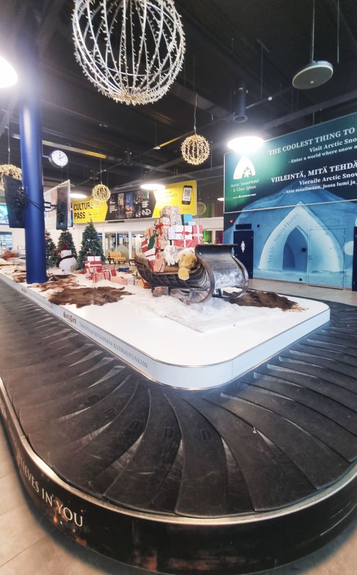 Terminal de maletas del aeropuerto de Rovaniemi